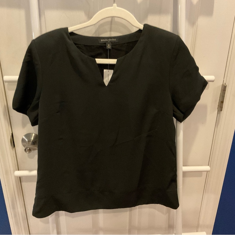Banana Republic Factory Elegant Black Blouse 568
